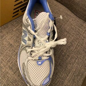 New Balance Vintage 1224 Gray and Blue Athletic Shoes
